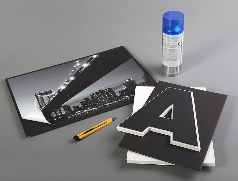 ARS - Foam Board (Pack of 5 Sheets) - A4 (297 x 210mm) in Size, 5mm Thick, Light & Stiff - Suitable for Decoration, Framing & Model-Making - Image 3