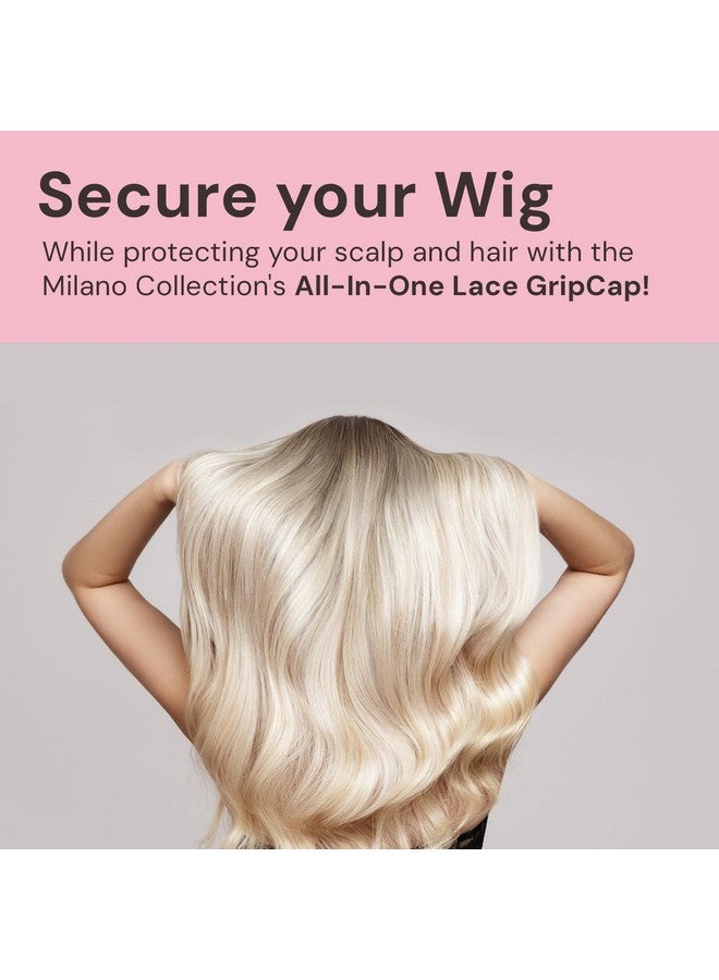 MILANO COLLECTION Lace Wig Grip Cap for Women, Adjustable Wig Cap with Headband, Non-Slip Wig Gripper to Keep Wigs Lace Front In Place, Chocolate Brown - Image 2