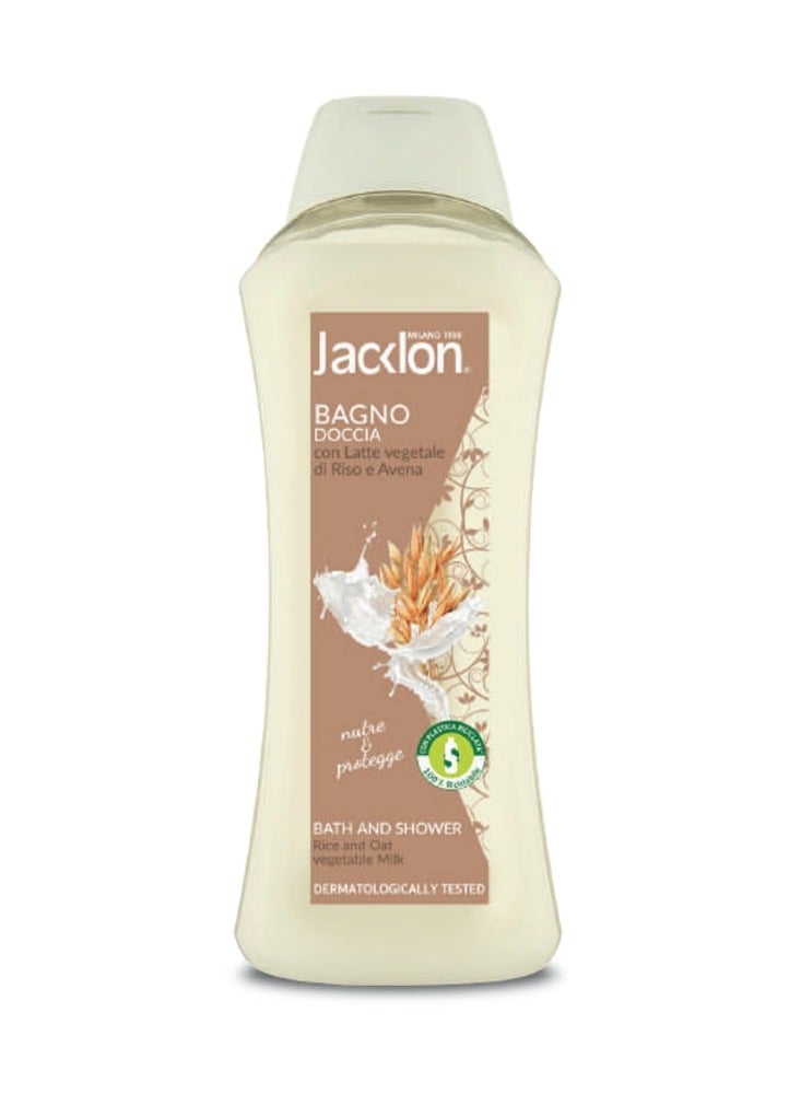 JACKLON Bath & Shower Rice & Oat Vegetable Milk 1000ML - Image 1