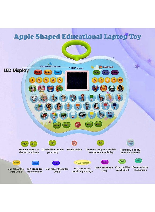 Goyal's Play & Learn Educational Learning Laptop Toy | Alphabets/Counting/Words and More Functions