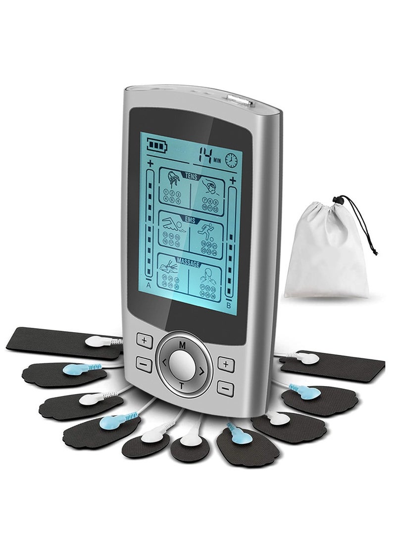 MHD Tens Unit Muscle Stimulator for Back Pain Relief, 36 Modes Digital Electrical Full Body Massager, Pulse Stimulator Pads, Muscle Stimulator Pain Fatigue Relief For women and Men - Image 1