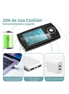 أم أتش دي وحدة عشرات العضلات محفزة لتخفيف آلام الظهر، 36 وضعًا مدلك كهربائي رقمي لكامل الجسم، وسادات محفزة النبض، محفزة العضلات لتخفيف آلام التعب للنساء والرجال  - Image 3