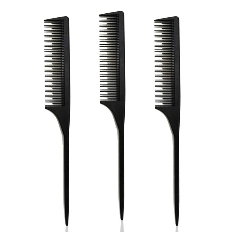 3 Teasing Comb Tail Comb for Root Teasing for Thin Add Volume Fine and Normal Hair Types Hair Comb For Women And Men 875 Inches