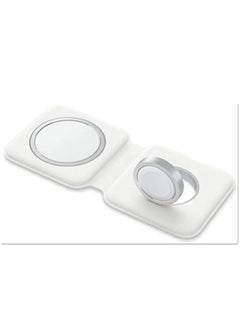 BGM Foldable Magnetic Charging Dock Qi Wireless Magsafe Duo Charger 15W White  - Image 2