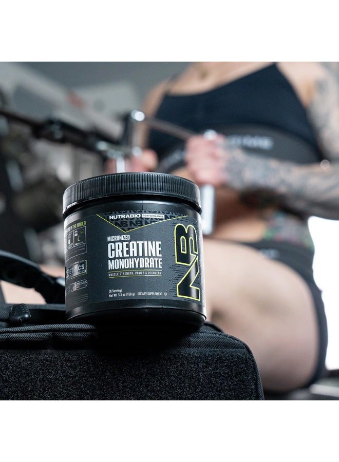 NutraBio Pure Creatine Monohydrate Powder Supplement, Unflavored, (150 g) - Supports Bulk Muscle Energy, Recovery, and Strength - HPLC Tested Pure Grade Creatine Powder Supplement for Men and Women - Image 5