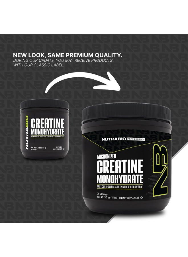 NutraBio Pure Creatine Monohydrate Powder Supplement, Unflavored, (150 g) - Supports Bulk Muscle Energy, Recovery, and Strength - HPLC Tested Pure Grade Creatine Powder Supplement for Men and Women - Image 4