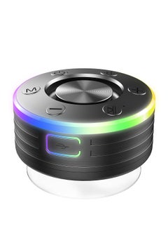 General Bluetooth Shower Speaker, Portable Shower Speakers Wireless Bluetooth 5.2 with Time Display, Bluetooth Speakers with RGB Light Show, Suction Cup, Waterproof IP8, 360° Stereo Sound  - Image 2