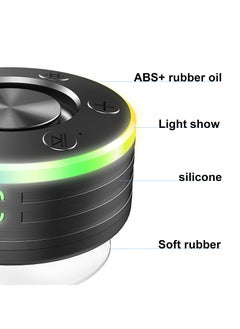 General Bluetooth Shower Speaker, Portable Shower Speakers Wireless Bluetooth 5.2 with Time Display, Bluetooth Speakers with RGB Light Show, Suction Cup, Waterproof IP8, 360° Stereo Sound  - Image 4
