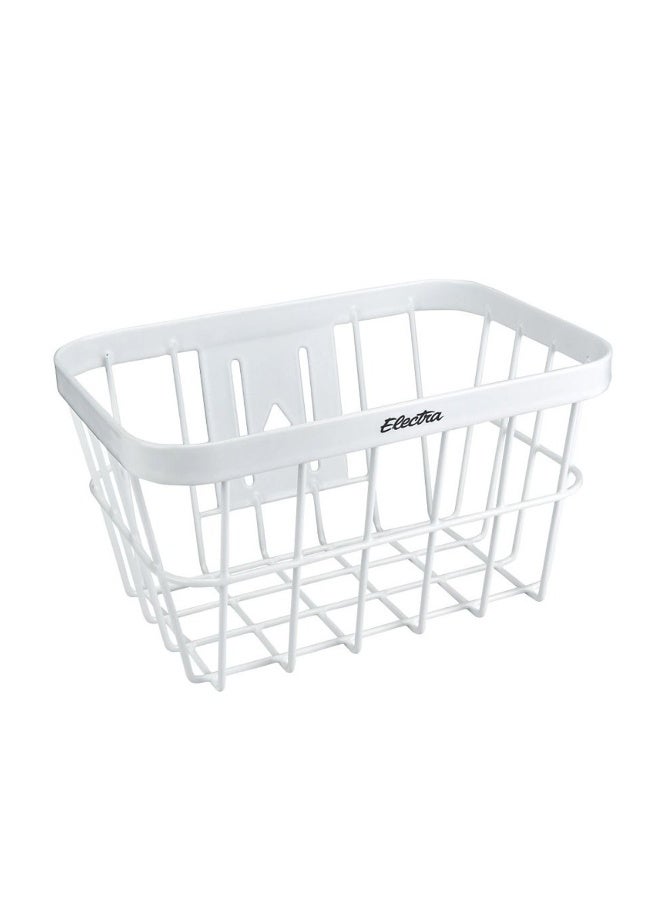 Electra Bicycle Company Electra Small Wired Headset Mount Basket White - Image 1