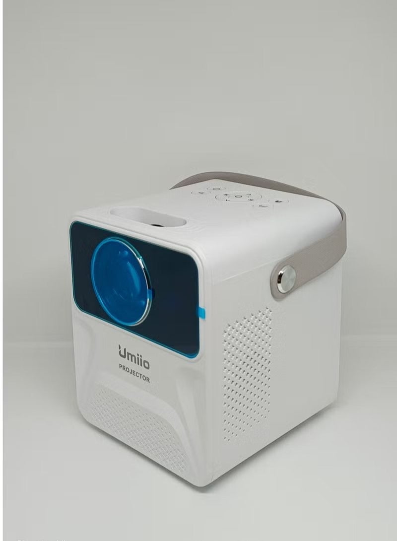 Umiio HD Smart Chip Intelligent Mini Projector with Android System – Compact Portable Projector Featuring Built-in App Store, YouTube, and Optimized for FIFA Viewing - Image 2