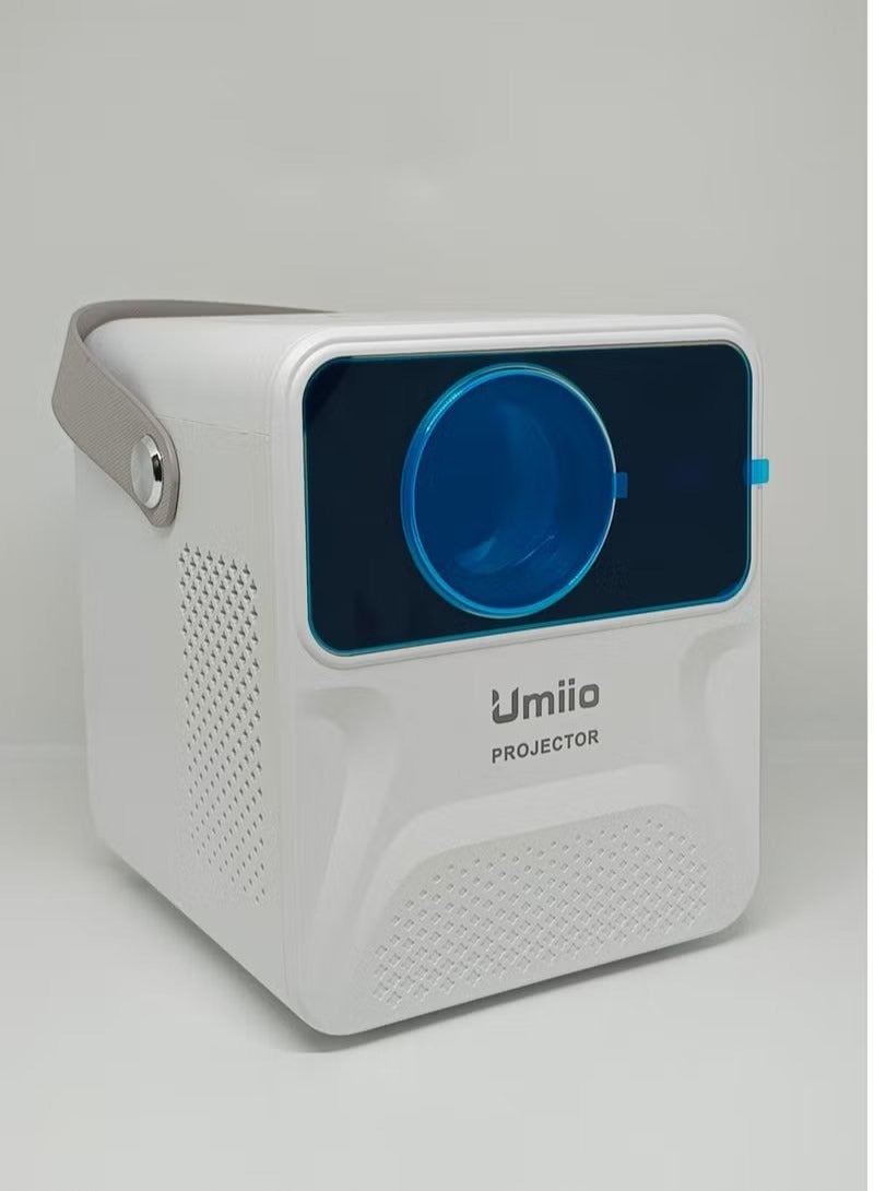 Umiio HD Smart Chip Intelligent Mini Projector with Android System – Compact Portable Projector Featuring Built-in App Store, YouTube, and Optimized for FIFA Viewing - Image 1