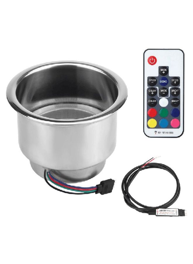 Loquat RGB LED Light Cup Holder With Remote Control And Wire