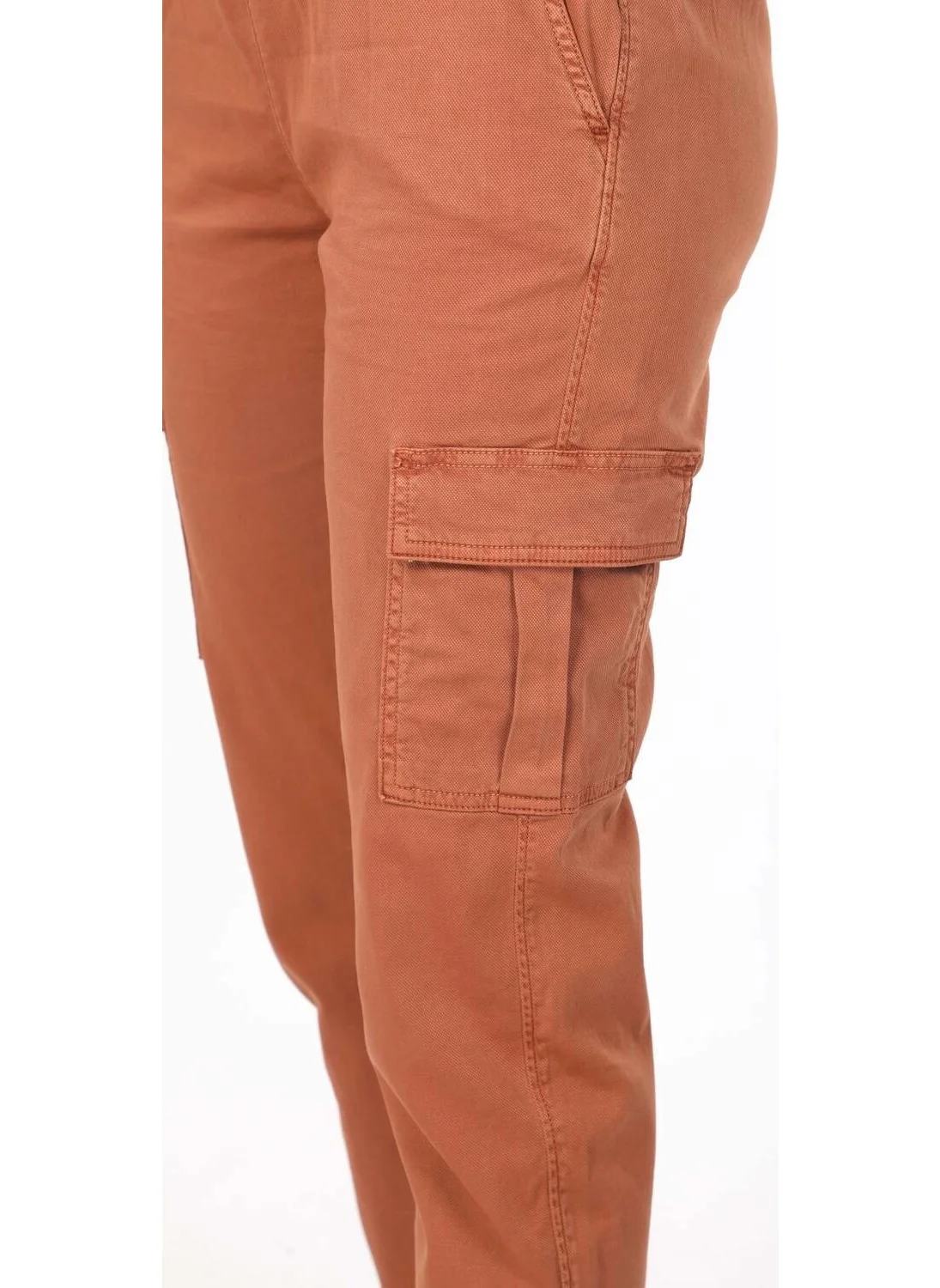 Banny Jeans Elastic Waist Cargo Pocket Jeans
