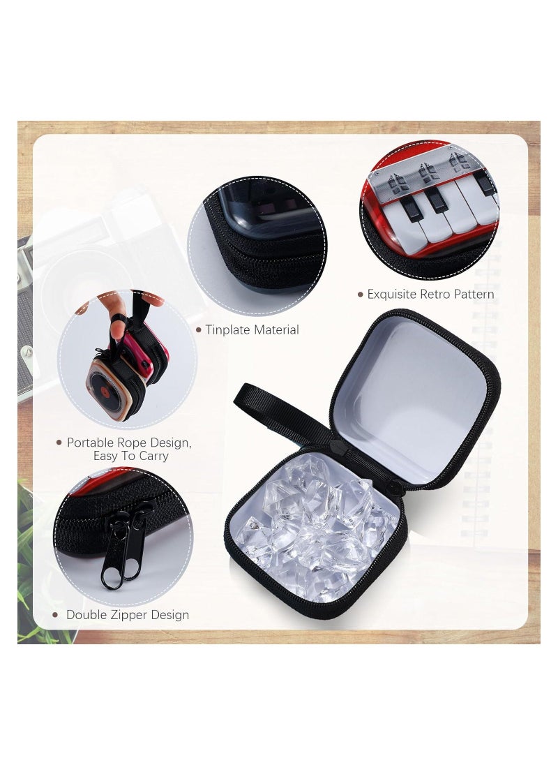 10 Pcs Retro Tinplate Coin Purse Key Coin Purse Small Creative Change Coin Storage Pouch Zipper Mini Pocket Wallet for Kids Boys Girls Women Men Gifts - Image 5