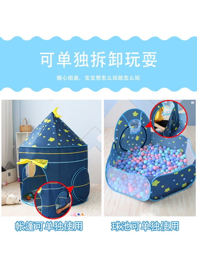 MEIBEI Maibeibi Children's Tent Three-piece Set Indoor Home Game House Zipper Upgraded Crawling Baby Toy Tent - Image 3