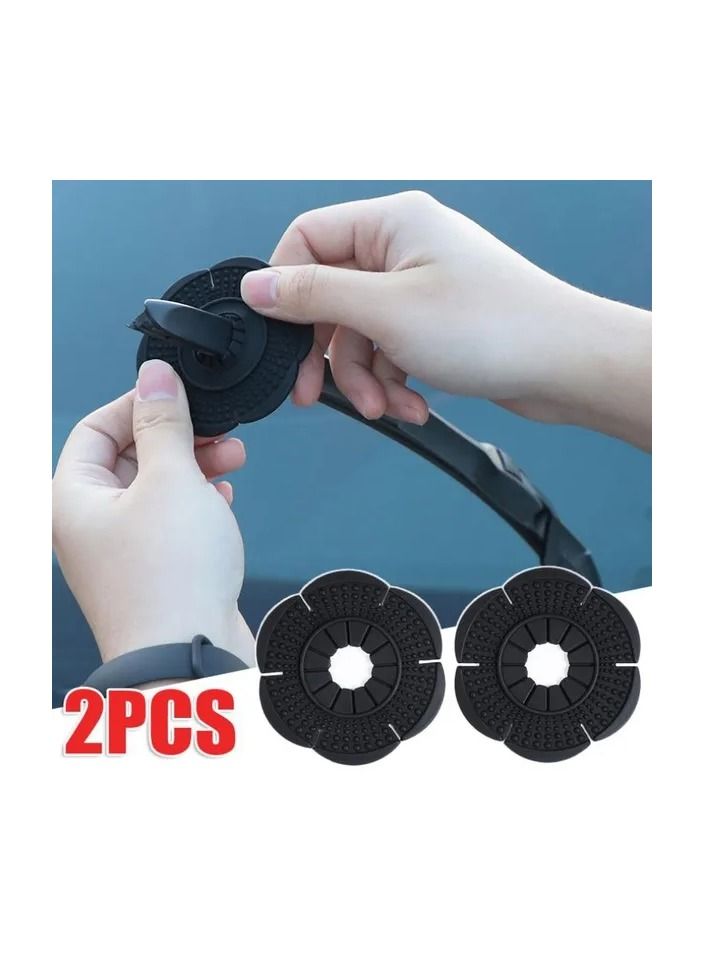 Generic 1-Pair Car Windshield Wiper Hole Protective Cover,Wiper Bottom Dustproof Sleeve Protection,Leaves Debris Prevention Cover  - Image 1