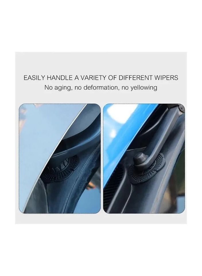 Generic 1-Pair Car Windshield Wiper Hole Protective Cover,Wiper Bottom Dustproof Sleeve Protection,Leaves Debris Prevention Cover  - Image 3