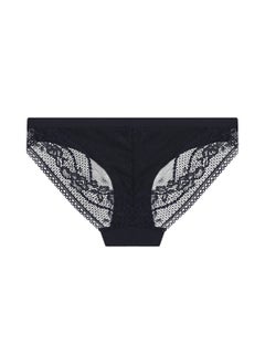 TOMMY HILFIGER Women's Logo Waistband Lace Briefs - Polyamide, Blue  - Image 2