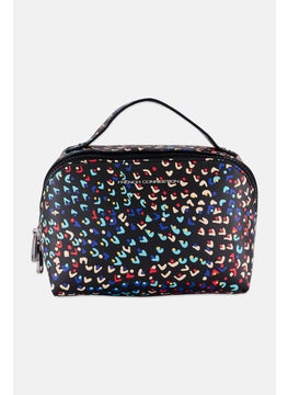 French Connection Women Brand Logo Cosmetic Pouch, Multicolor  - Image 1