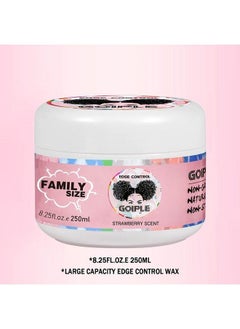 Goiple 8.25 Oz Edge Control Wax For Women Strong Hold Nongreasy Edge Smoother Edge Control For Back Hair Extreme Hold Pack Hair Gel For All Hair Types No Flaking Extra Hold Waterbased Edge Stay Gel  - Image 3