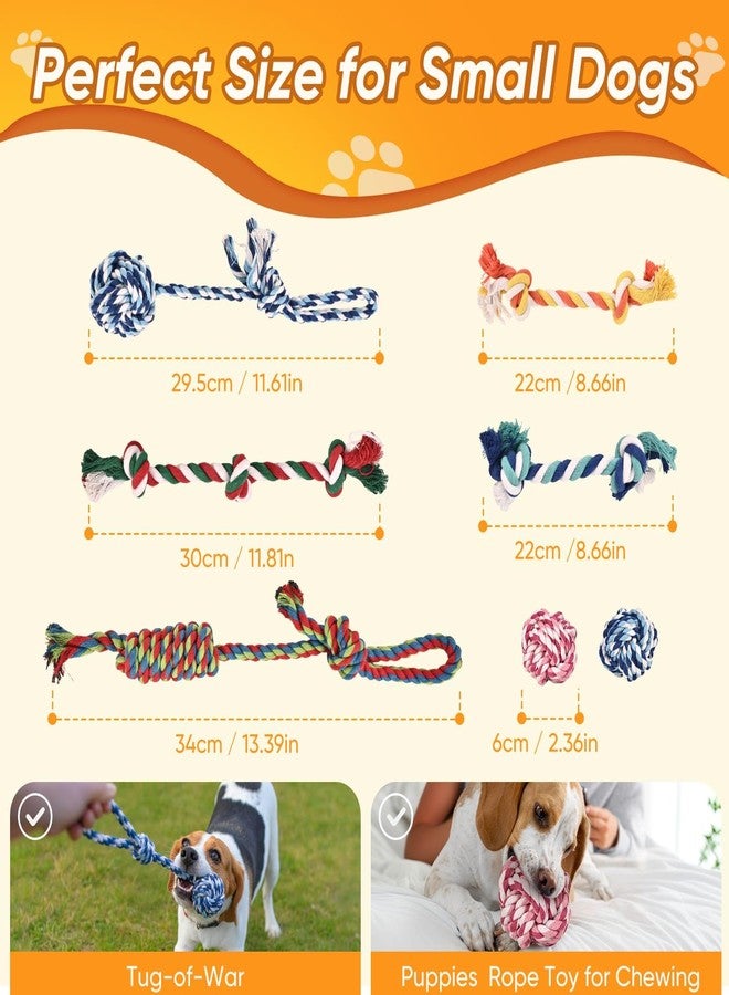 VibeVerve Dog Rope Toys 7 Pack - Puppy Teething Toys for Small/Medium Dogs - Durable Dog Chew Toys for Aggressive Chewers - Interactive Tug of War Toys for Boredom & Teeth Cleaning - Image 4