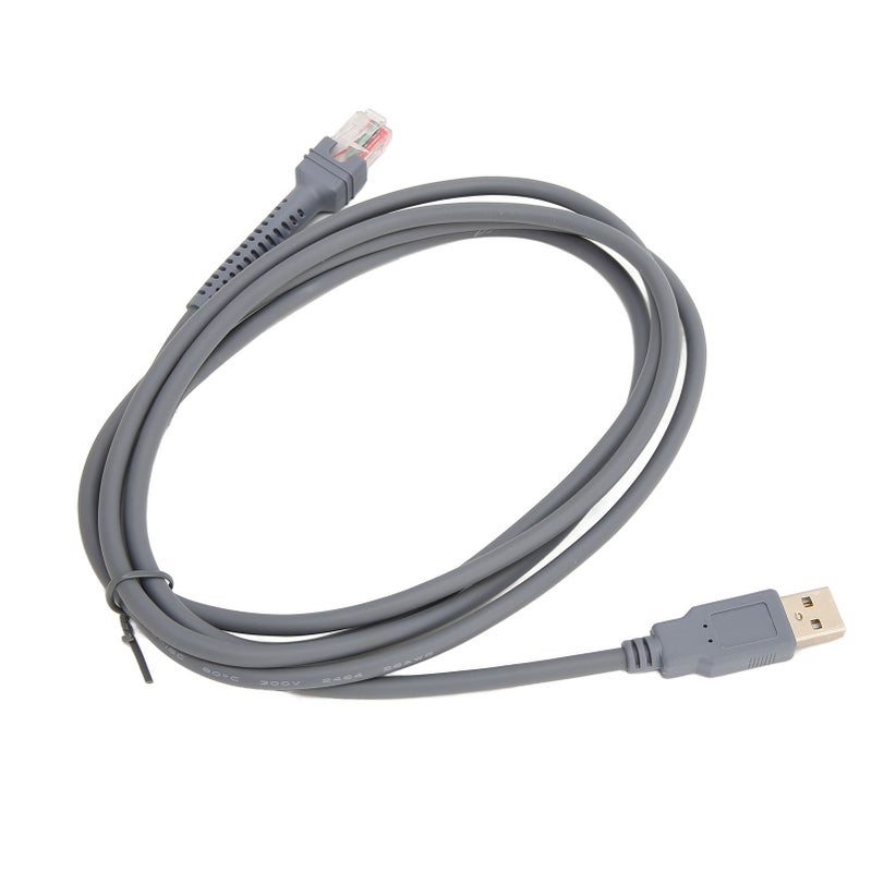 Barcode Scanner Cable 2 Meters Plug and Play - Premium ABS Material Replacement USB Scan Cable for Symbol LS2208 LS1203 LS4208 DS6707 DS6708 - Image 4