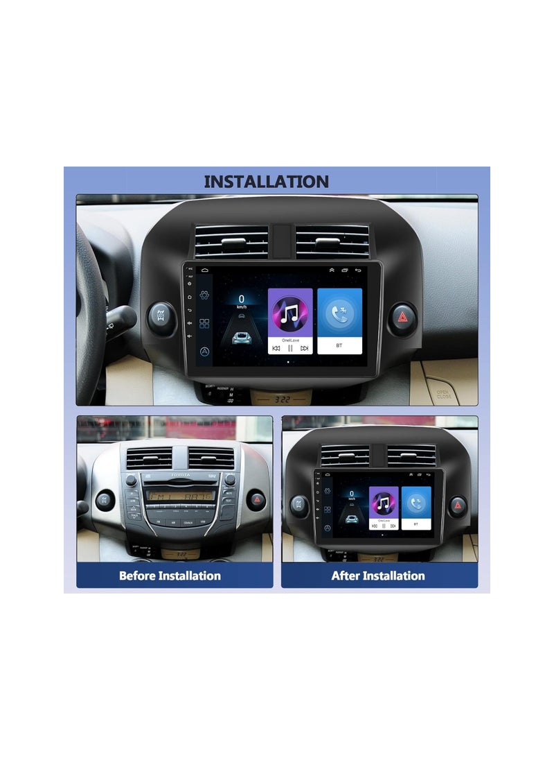 SHEZA STAR Android Car Stereo for TOYOTA RAV4 20072008 2009 2010 2011 2012 4GB RAM 64GB ROM 10 Inch Support Apple Carplay, MirrorLink WiFi BT, IPS Touch Screen with AHD Camera Included  - Image 2