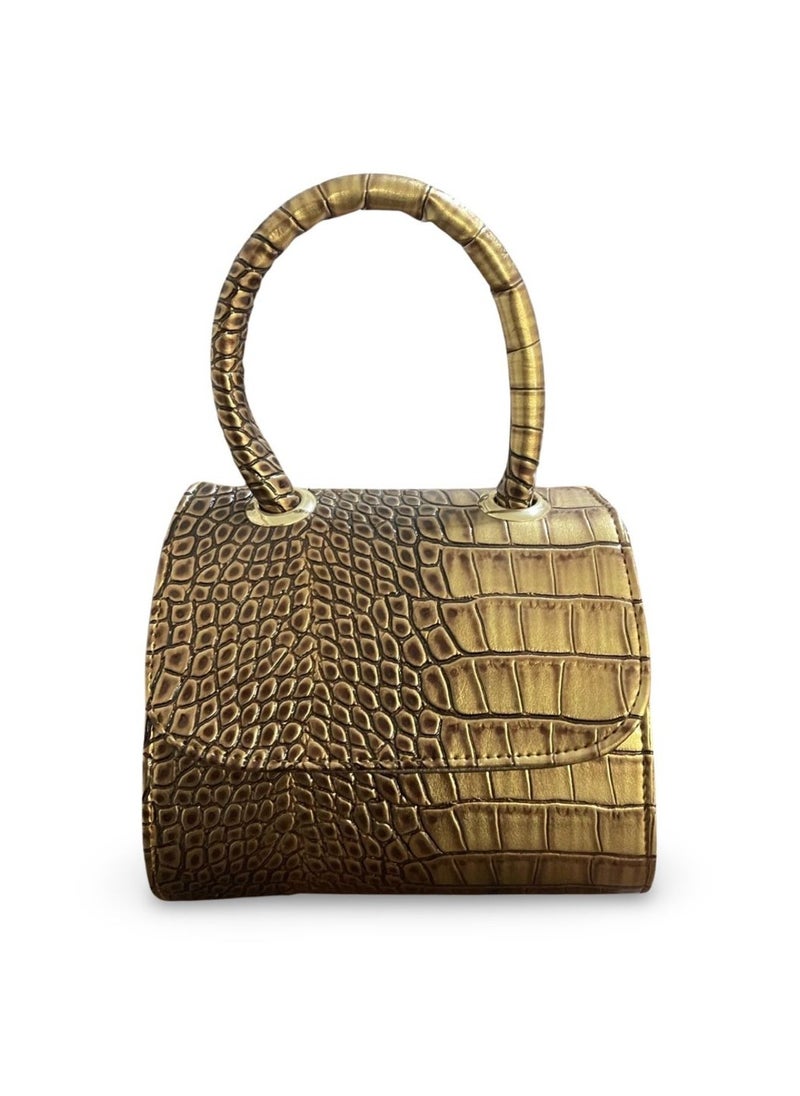 Run  - Women's Handbag Lazar Crocodile Leather - Image 1