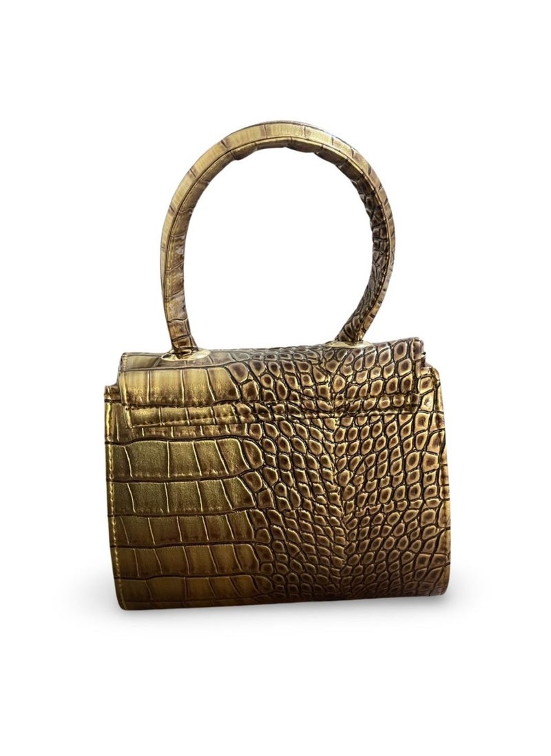 Run  - Women's Handbag Lazar Crocodile Leather - Image 1
