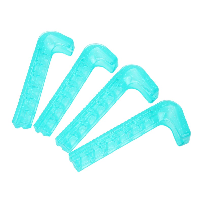 2 Pairs Skate Guards Portable Ice Skate Blade Covers Adjustable Ice Skate Blade Protector for Hockey Skates Figure Skates Ice Skates Ice Blue - Image 4