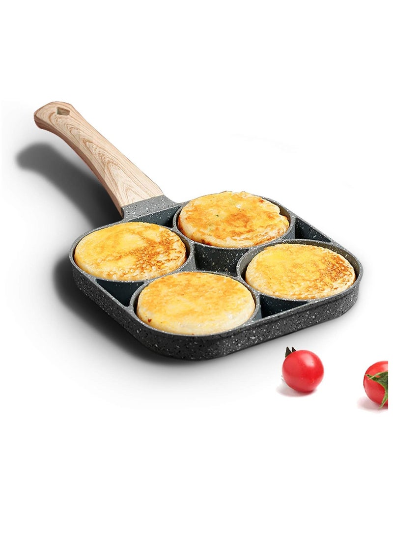 ELTRAZONE ELTERAZONE four-cup egg pan, medical stone non-stick frying pan, compatible with all heat sources (3-inch eggs) - Image 1