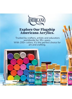 DecoArt Americana Acrylics Paint Set Of 18 Colors Popular Picks 2 Fl Oz Bottle  - Image 3