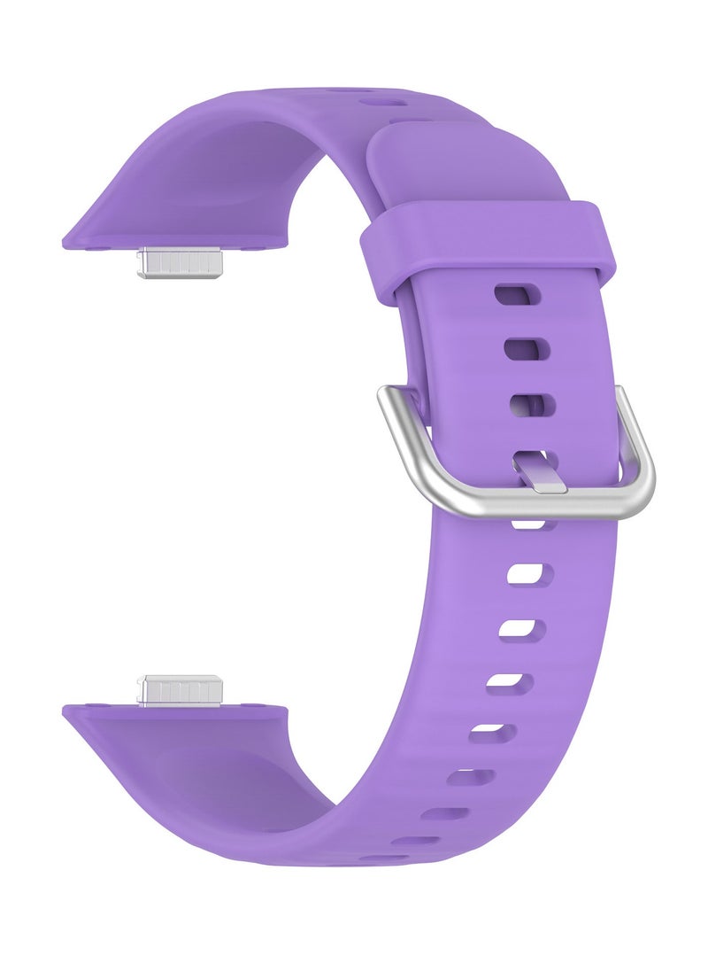 HW - 4 PCS Strap for HUAWEI Watch Fit 3, Silicone Watchband Replacement Bracelet - Image 1
