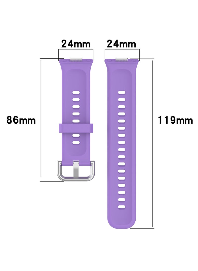 HW - 4 PCS Strap for HUAWEI Watch Fit 3, Silicone Watchband Replacement Bracelet - Image 1