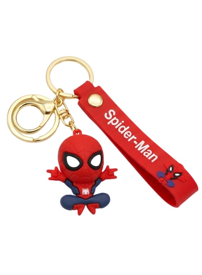 مارفل ميدالية مفاتيح "سبايدر مان" (Spider-Man) من مارفل بتصميم ثلاثي الأبعاد، ميدالية شخصية للأطفال، إكسسوار للحقائب، تعليقة لحقيبة الظهر، هدية ولعبة قابلة للاقتناء، تصاميم متنوعة. - Image 1