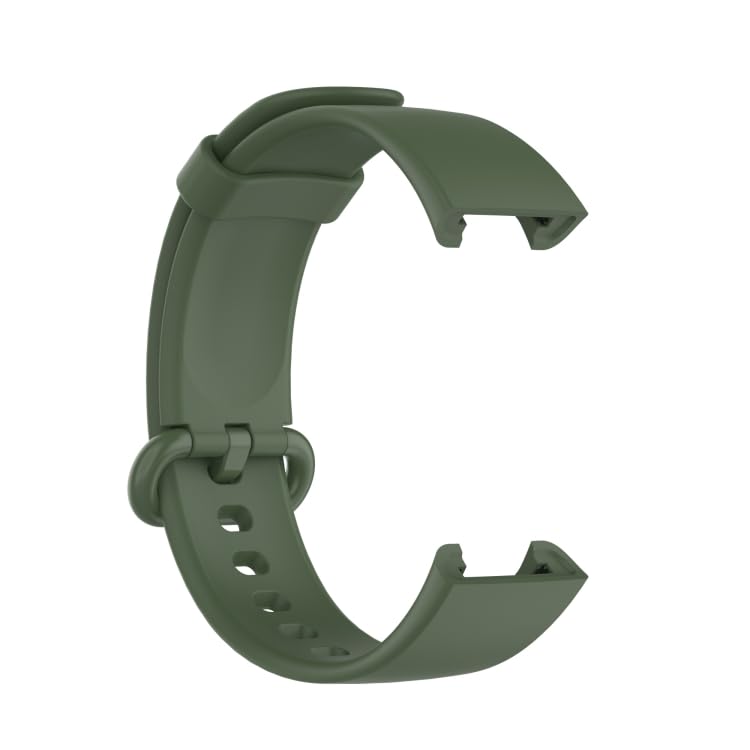 EDNITA Redmi Watch 2 Lite & Redmi GPS Smart Watch Band Strap with Soft Silicone Classic Strap & Secure Buckle - Black & Green - Pack of 2 - Image 3
