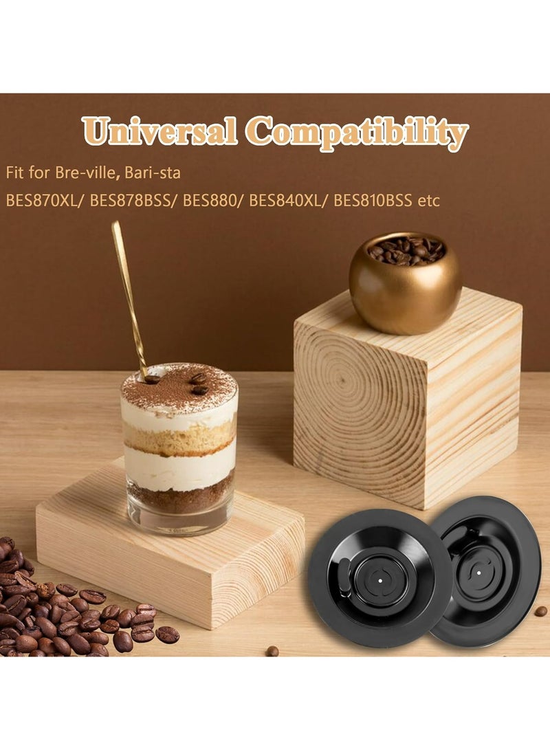 TLAXCA 2PCS Espresso Cleaning Disc, 54mm Silicon Backflush Disc for Select Breville Espresso Machines, Breville Accessories Compatible with BES810BSS, BES840XL, BES878BSS, BES880, BES870XL  - Image 2