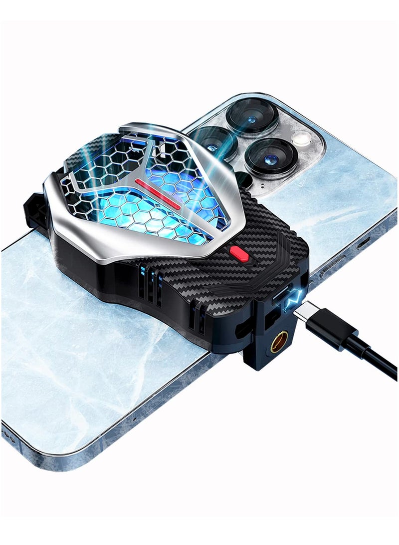 Excefore Phone Cooler, Phone Cooling Fan with Semi-Conductor Cooling Chip, Universal Cellphone Radiator for Tiktok Live Streaming, Outdoor Vlog, Mobile Gaming - Image 1