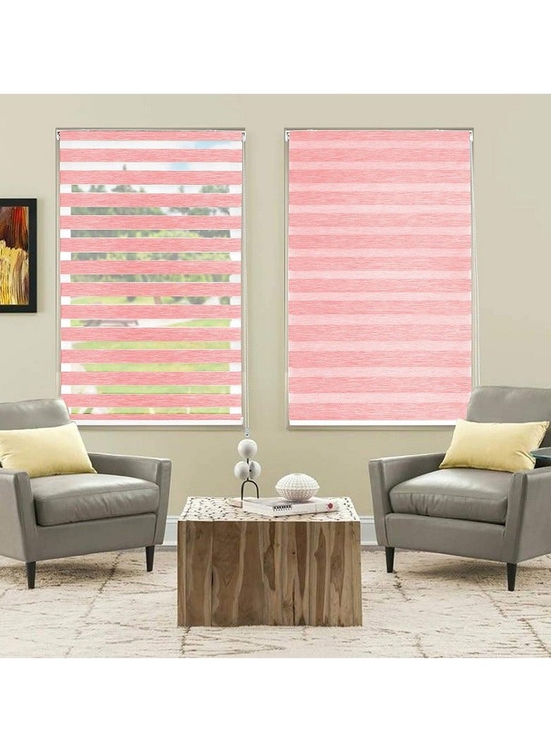 Home Gallery Zebra Blinds for Windows 200*200 cm Rose - Image 1