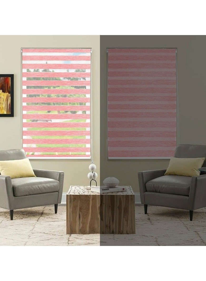 Home Gallery Zebra Blinds for Windows 200*200 cm Rose - Image 2