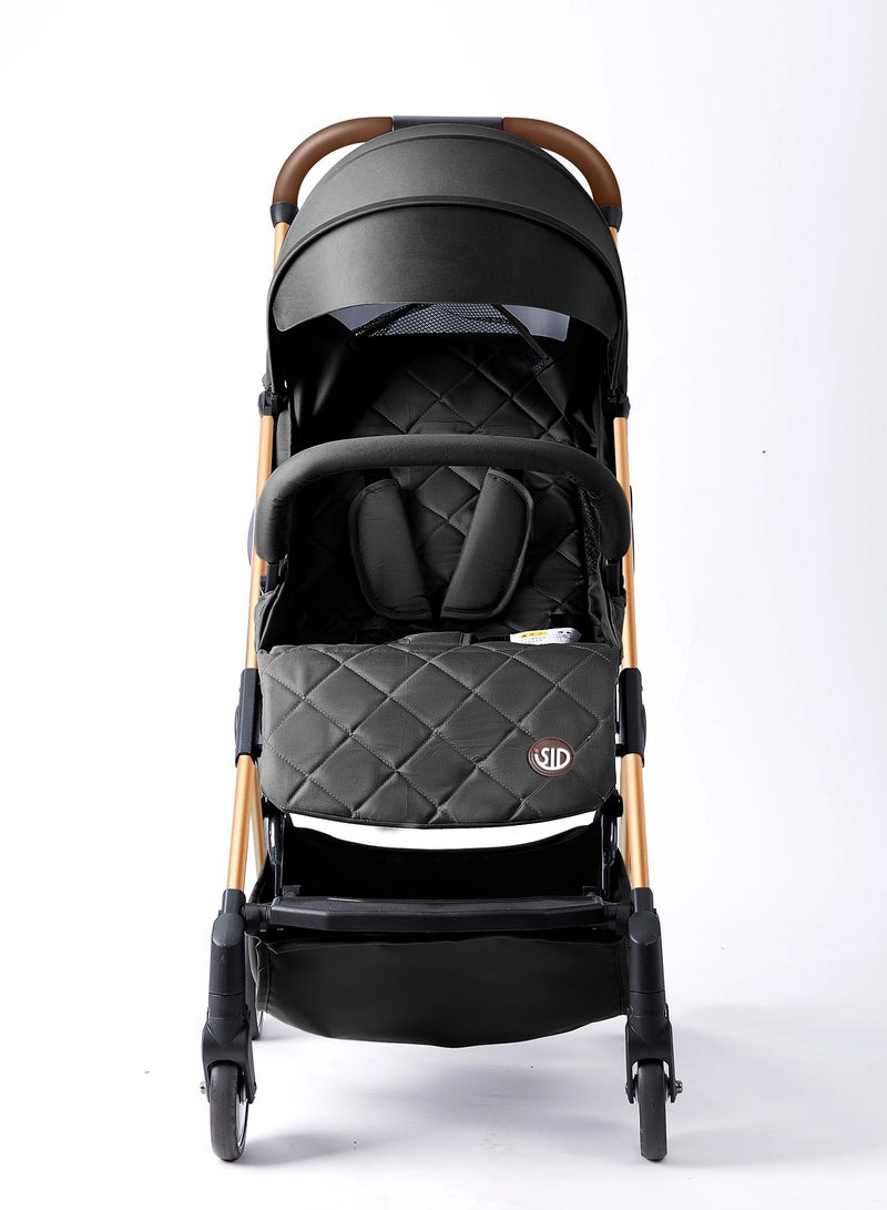 TEKNUM Baby Travel Lite Stroller Sld With Lightweight And Easly Foldable - Black Gold - Image 5