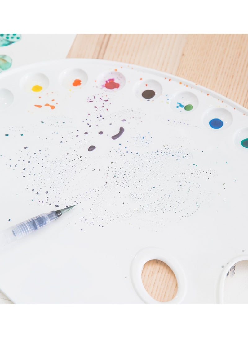 Deli لوحة فنية بلاستيكية كبيرة مع 12 بئرًا - Image 2