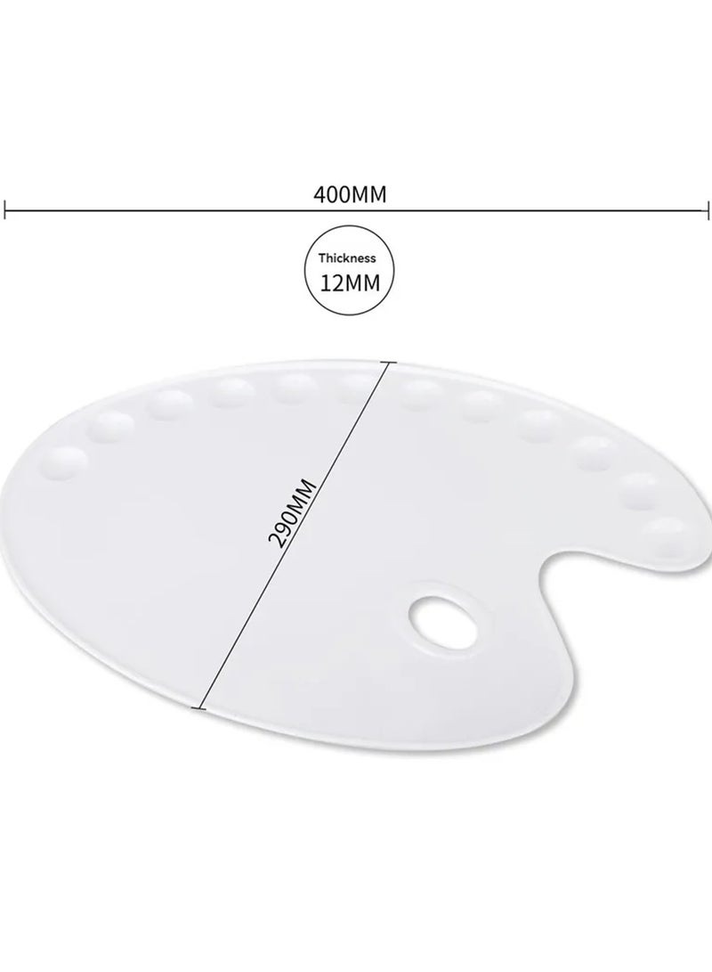 Deli لوحة فنية بلاستيكية كبيرة مع 12 بئرًا - Image 3