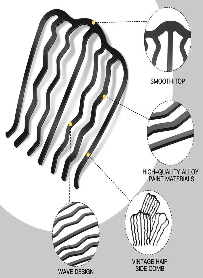 Giegxin 9 Pcs Metal Hair Accessories for Updos: U-Shape Twist Combs, Pins, Fork Clip - Classic Style for Women and Girls - Image 4