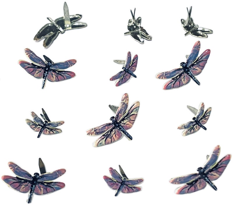 Eyelet Outlet Shape Brads 12/Pkg-Dragonfly -QBRD2-213 - Image 4