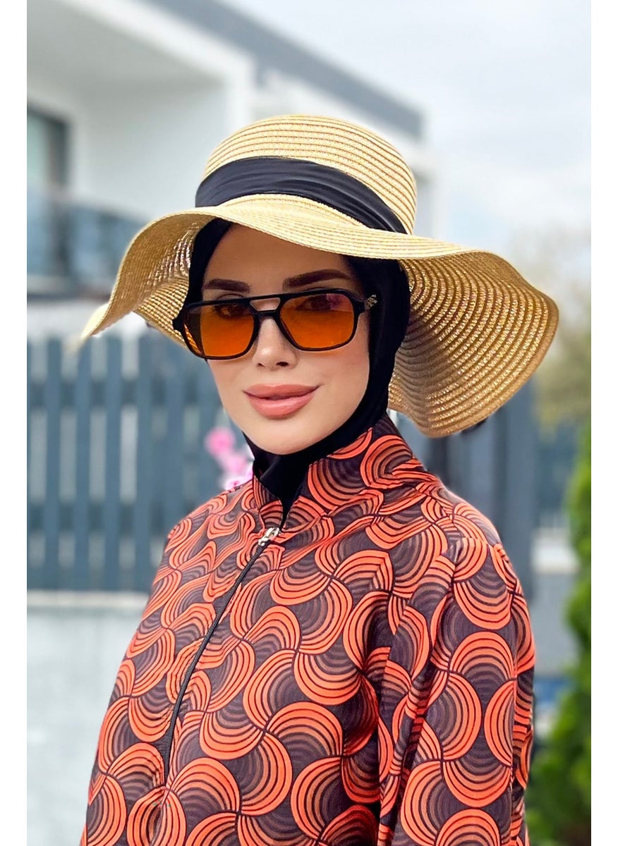 Remsa Mayo Ribbon Detailed Straw Hat Beige Rş-50  - Image 3
