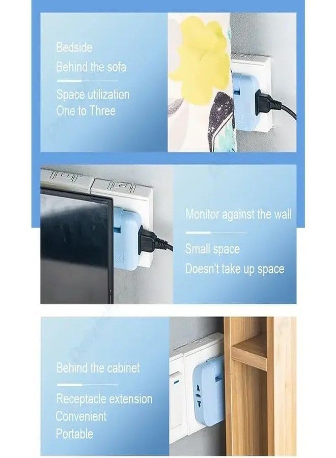 Tendula Wireless 3 in 1 Adapter | Universal Slim Foldable Outlet Adapter | 180 Degree Extension Plug (1 Pcs) - Image 4