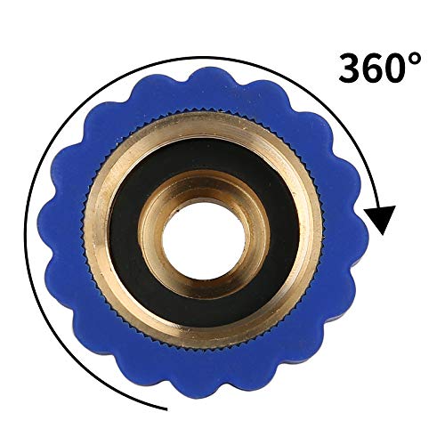 MEASUREMAN Water Pressure Test Gauge Water Faucet Adaptor, Lead-Free Brass Adapter, Garden Hose Connector, Adapter, Garden Hose Fitting - Image 5