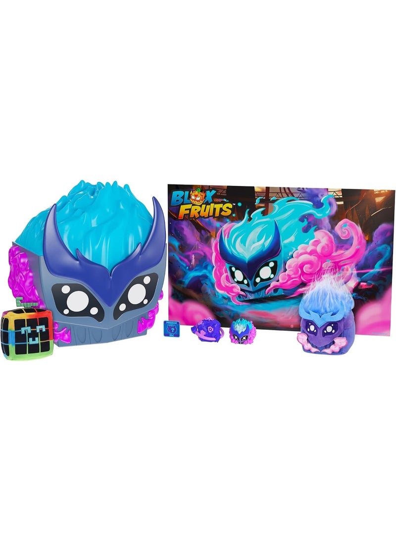 Blox Fruits Gas Collector Bundle, Features A Vibrant Gas Fruit–Themed Storage Case, 2 Minifigures, 2 Soft 4-Inch Plush Characters, Poster, And A Dlc Code,... - Image 1