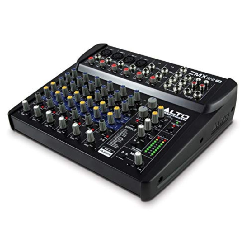 مكتب خلط الصوت الاحترافي ZMX122FX ذو 8 قنوات مع تأثيرات مدمجة وأربعة مدخلات ميكروفون XLR ومدخلين استريو - Image 1